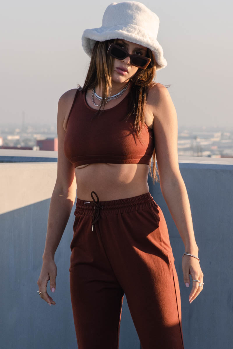 Crop Tank and Jogger Two Piece Set