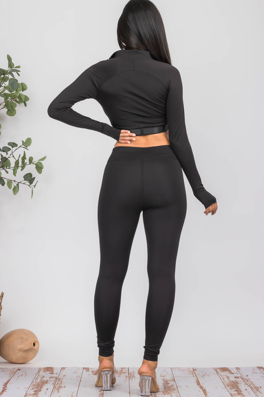 Matching Legging and Long Sleeve Buckle Set